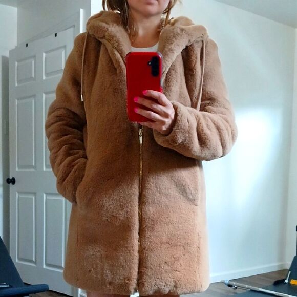 Rachel Zoe Camel Teddy Jacket - Picture 1 of 5